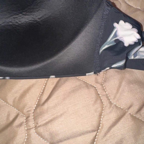 Auden The Bliss Bra Size 40C Black Floral Lightly Lined Style # 023126930 - Picture 6 of 16